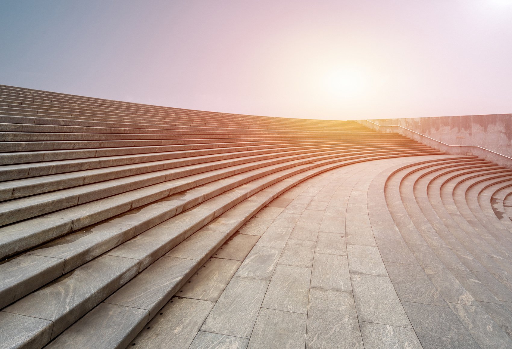 Image presenting a wide open staircase