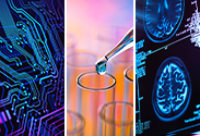 a collage of three different images of life sciences