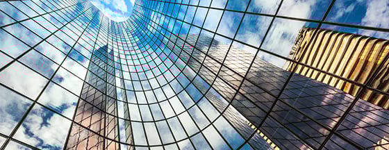 A building reflection