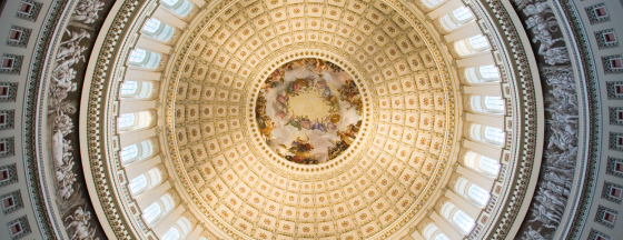 interior of the United States Capitol Rotunda