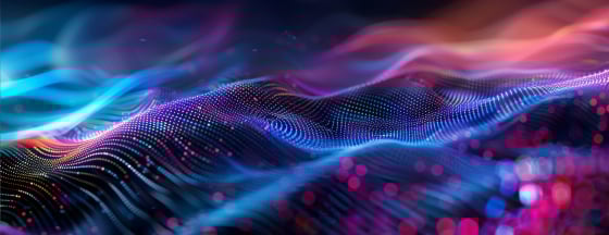 Dark color spectrum of blue and purples waves.