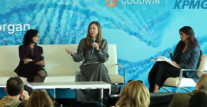 Lunch Fireside Chat with Dr. Chelsea Clinton and Seema Kumar