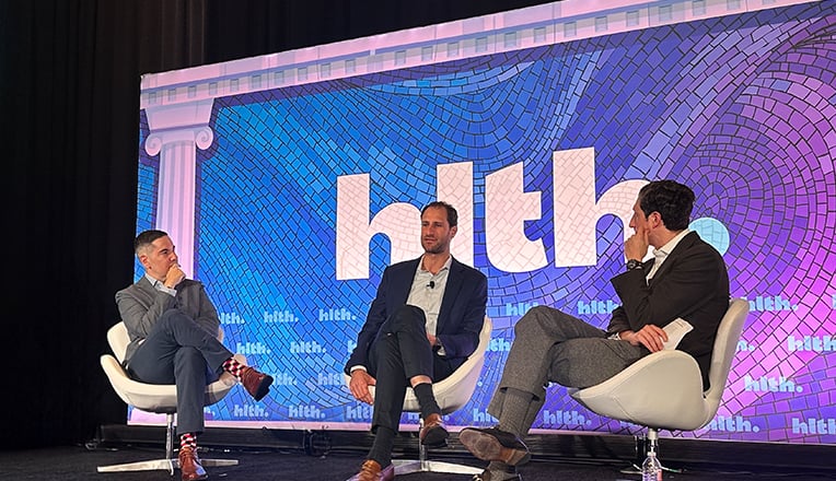 Attendees networking during HLTH USA 2025 conference.