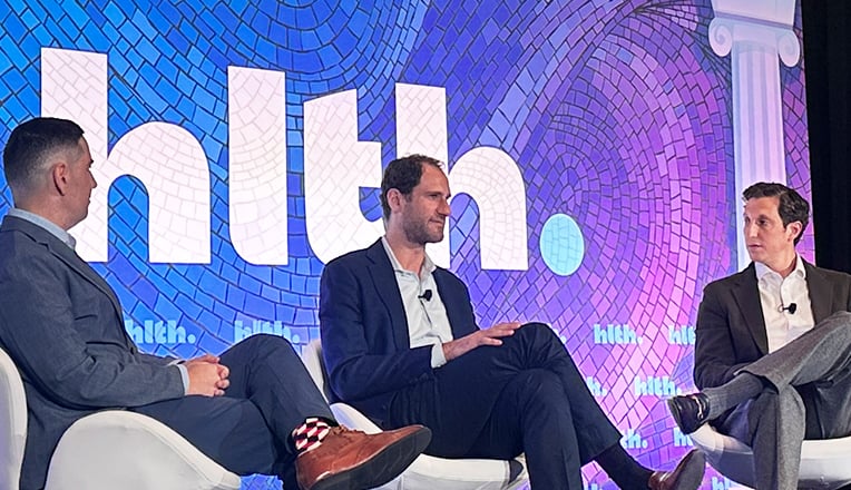 Conference discussion on healthcare innovation at HLTH USA 2025 by Goodwin.