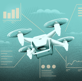 Illustration of a drone