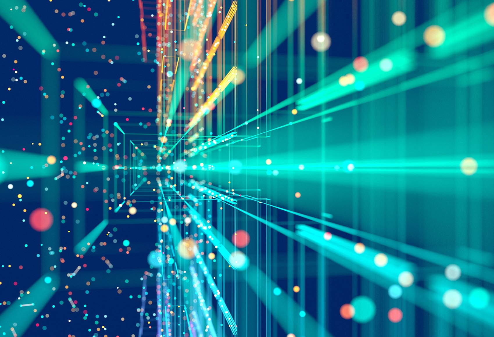 A concept image of what data travelling looks like