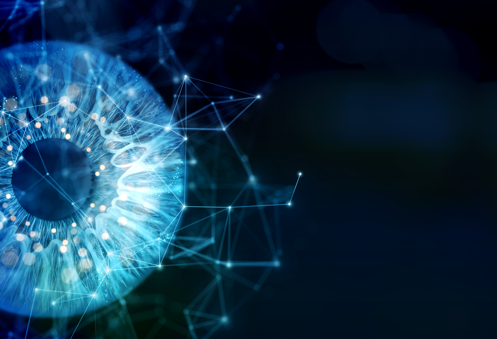 Blue node with axons