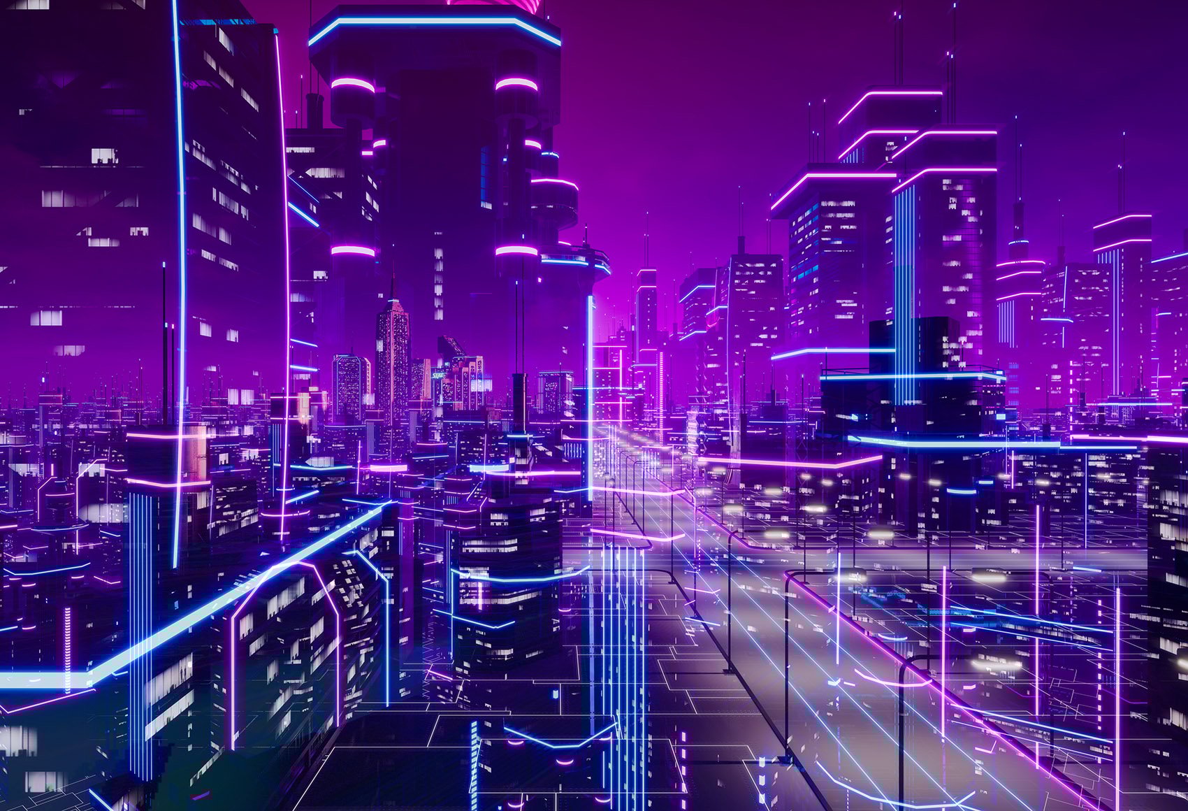 An image looking over a sunset in Silicon Valley